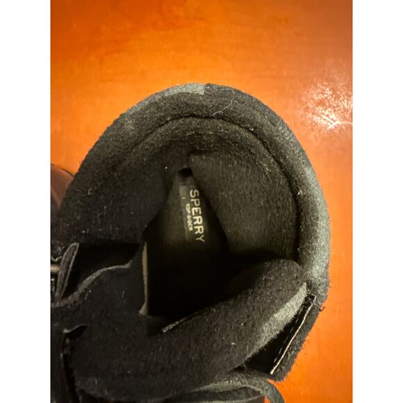 Sperry Saltwater Duck Boots Buffalo Check Black Gray Size 8 - Picture 5 of 8